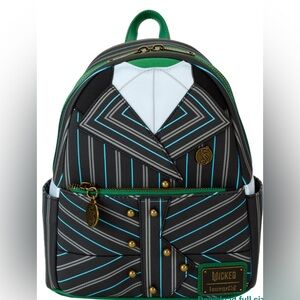 Loungefly Wicked Elphaba Shiz University Uniform Cosplay Park Backpack NWT​